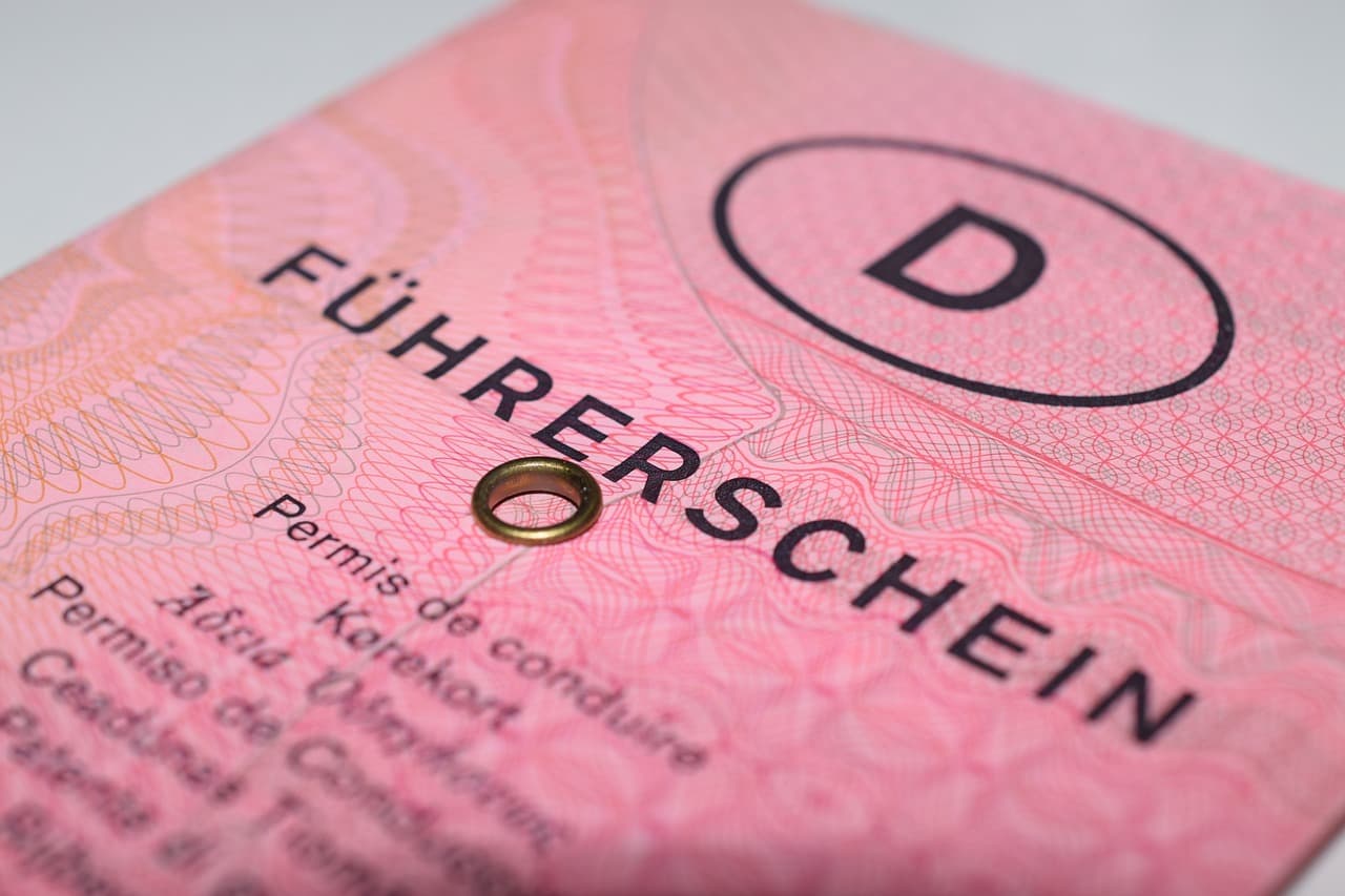 Nahaufnahme von einem Führerschein